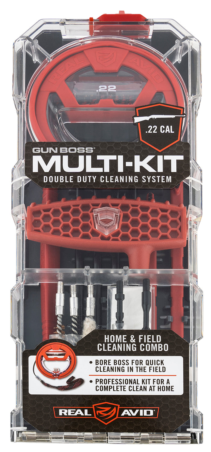 Real Avid AVGBMK22 .22 Caliber Rifle Gun Boss Multi-Kit Cleaning Set