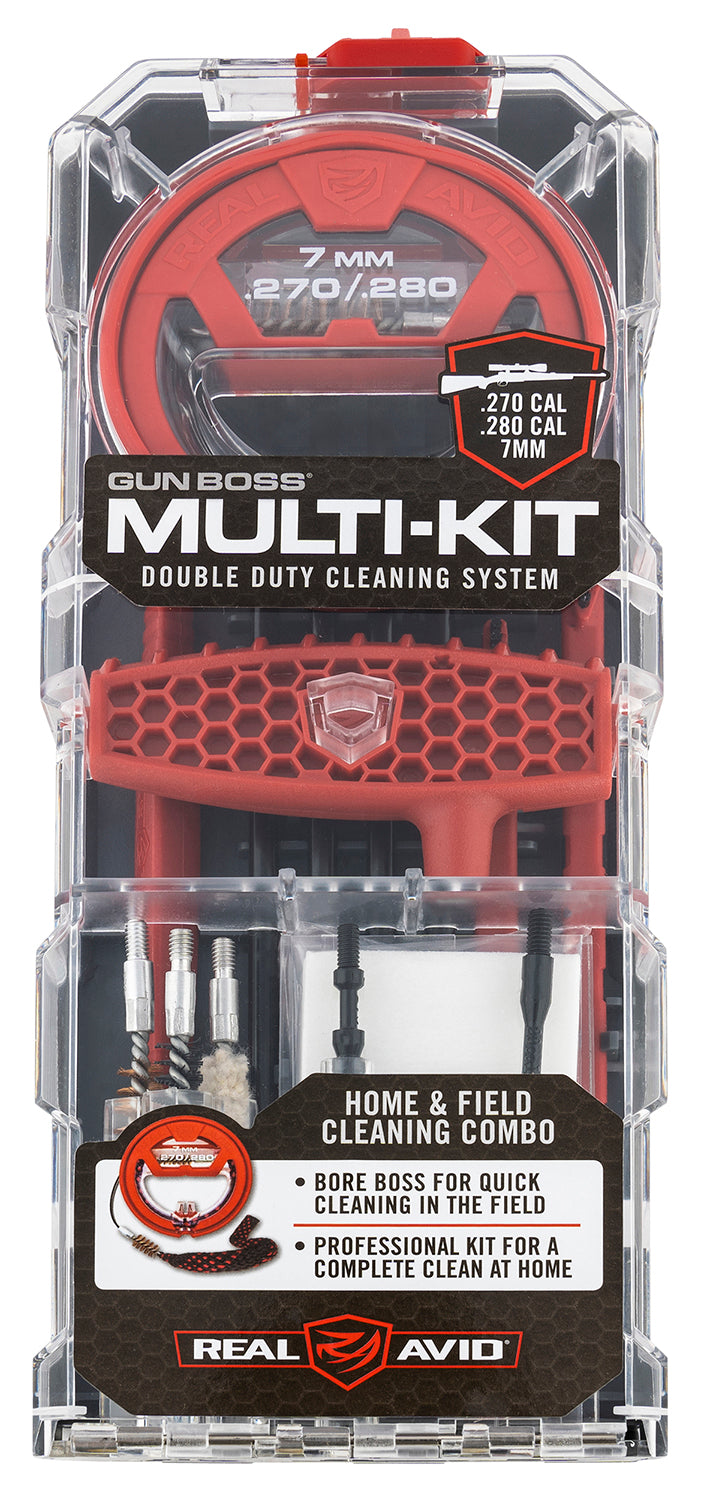 Real Avid AVGBMK270 7mm / 270 / 280 Cal Rifle Gun Boss Multi-Kit Cleaning Set