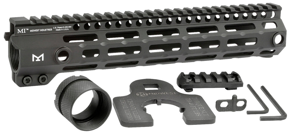 Midwest Industries MIG4M105 G4M Free Float Handguard AR-15 10.5-Inch M-LOK Black Hardcoat Anodized