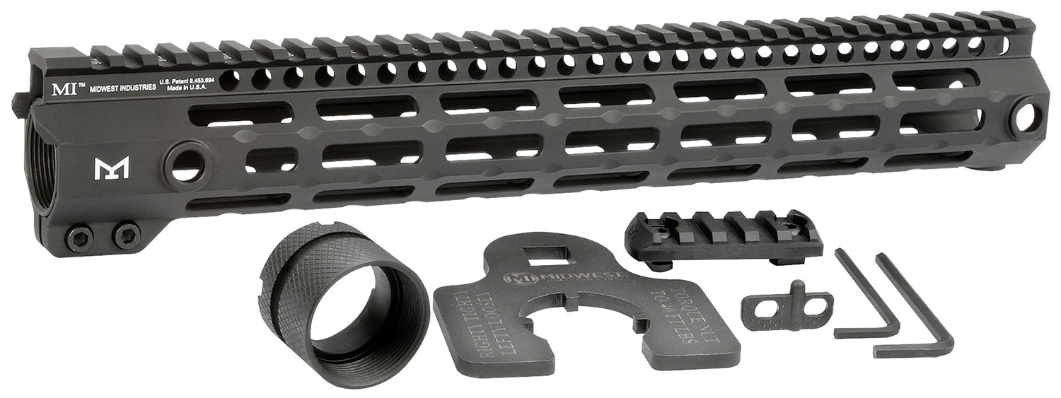 Midwest Industries Tactical G4M AR-15 Free-Float M-LOK Handguard 13.3" Black Anodized 6061-T6 Aluminum