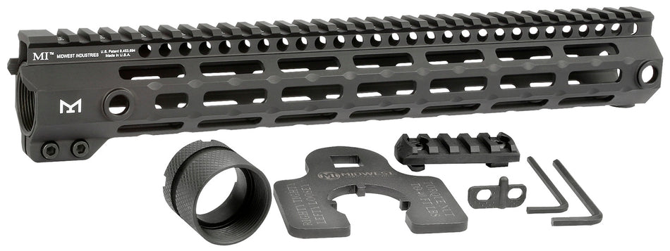 Midwest Industries Tactical G4M AR-15 Free-Float M-LOK Handguard 13.3" Black Anodized 6061-T6 Aluminum
