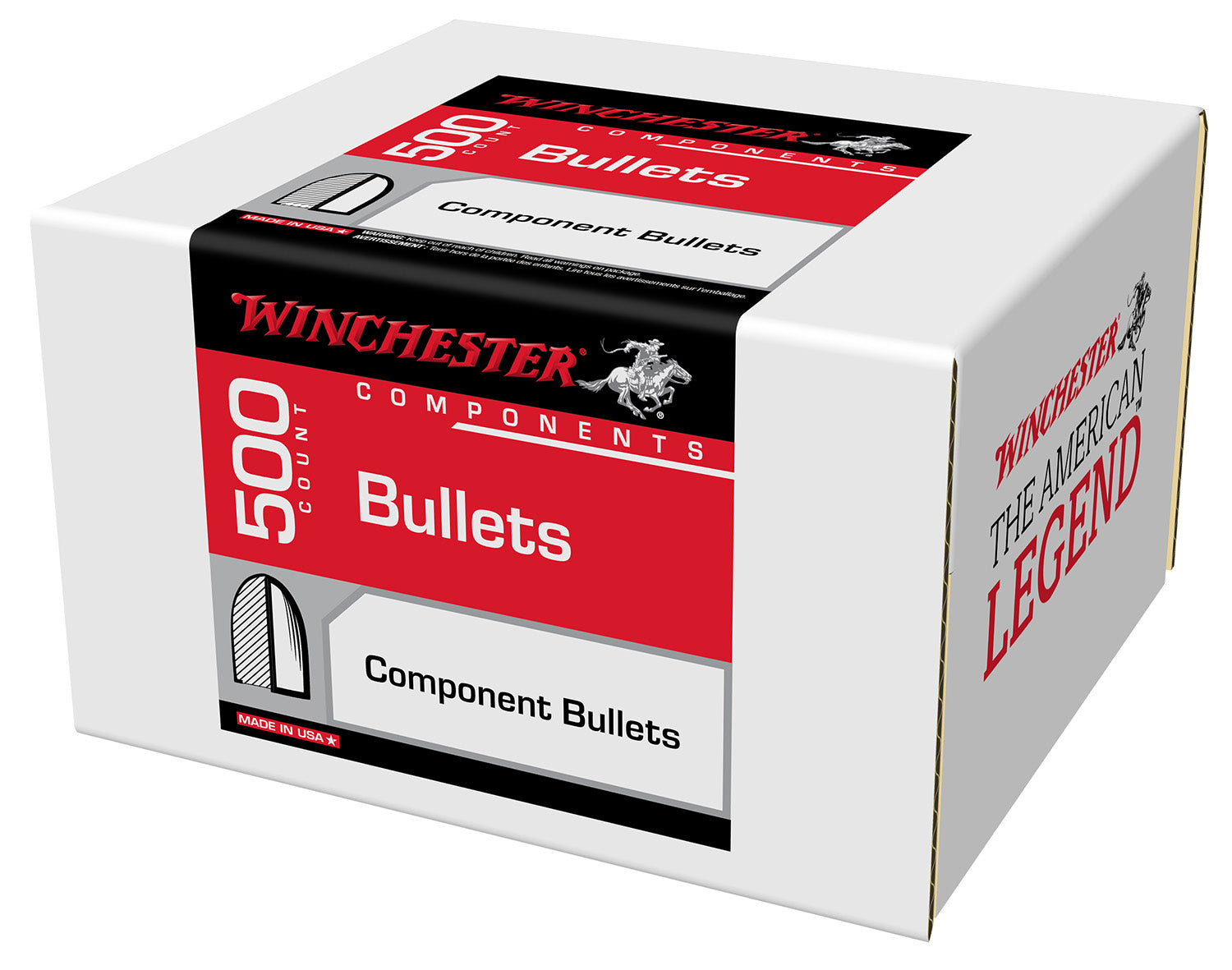 Winchester 40 S&W 180gr Truncated Cone Bulk Reloading Bullets 500-Count