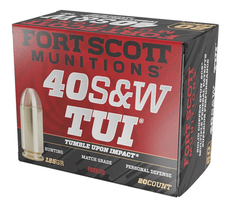 Fort Scott Munitions .40 S&W 400125SCV Tumble Upon Impact (TUI) Solid Copper Spun CS 125 Grain