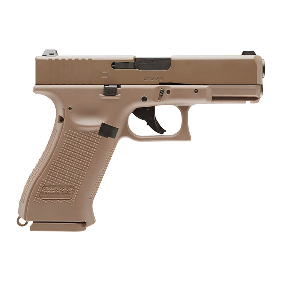 Umarex 2255212 G19X CO2-Powered .177 BB Air Pistol 18 Round Coyote Tan Licensed Replica