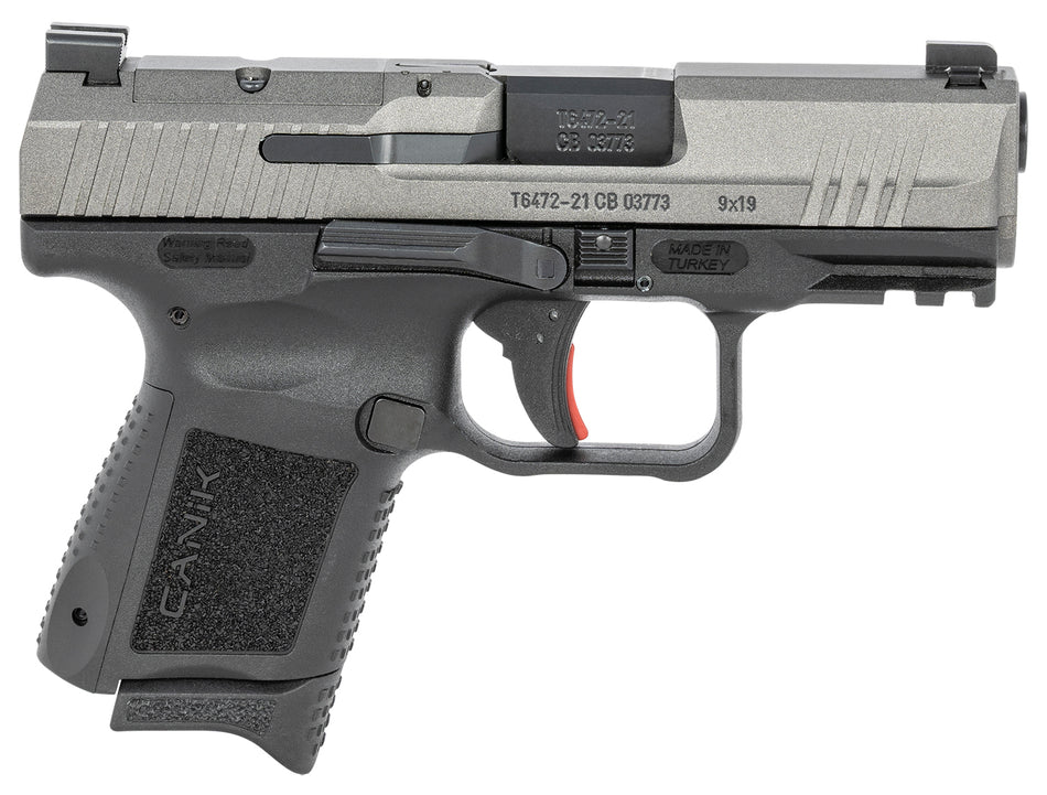 Canik HG6597TN TP9 Elite Subcompact 9mm Luger Pistol, 3.60" Barrel, 12+1, Tungsten Gray Cerakote