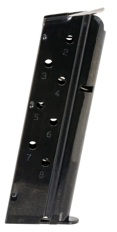 Mec-Gar 8rd 40 S&W Blued Detachable Magazine for 1911 Government