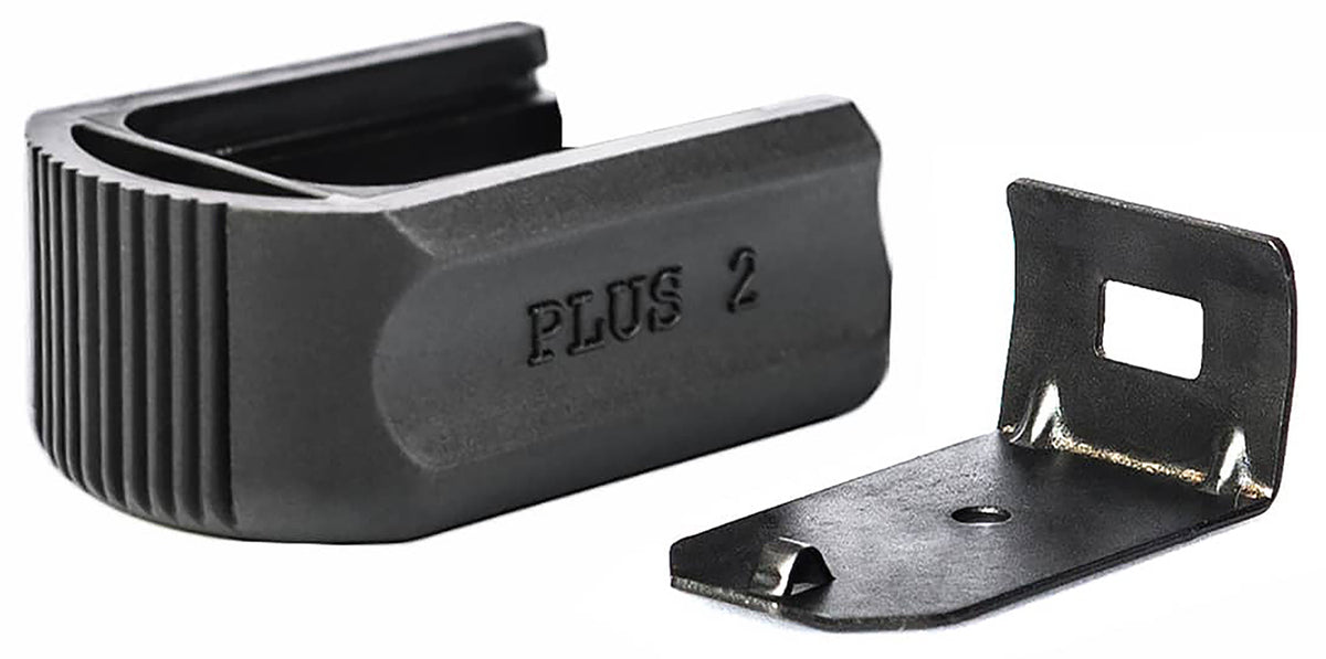 Mec-Gar F42099SET Optimum Flush Magazine Plus-2 Adapter Replacement Floorplate Set Black Polymer & Steel