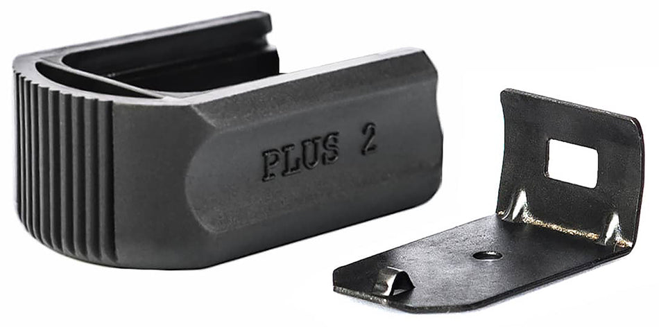 Mec-Gar F42099SET Optimum Flush Magazine Plus-2 Adapter Replacement Floorplate Set Black Polymer & Steel