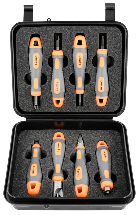 Lyman Universal Case Prep 4-Piece Accessory Kit with Deburring and Chamfer Tools