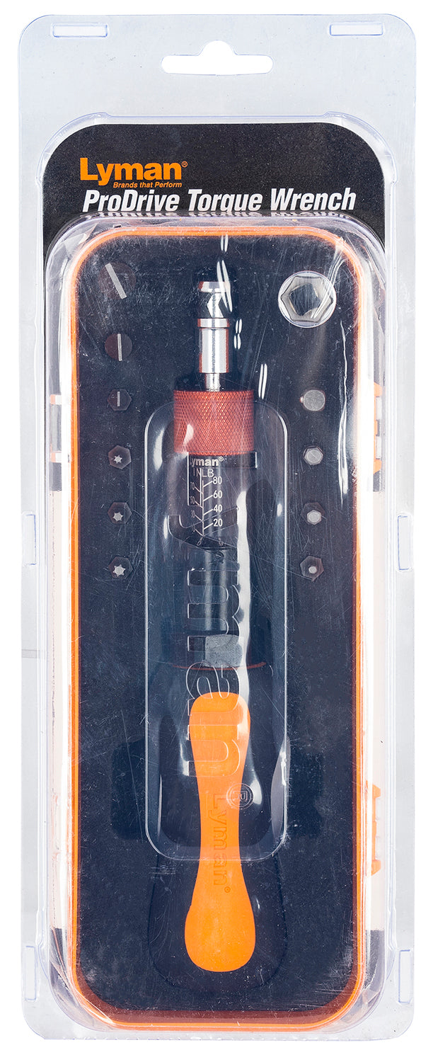 Lyman 7031300 Black and Orange Gunsmith Torque Wrench Rubber Handle