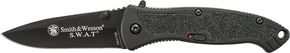 Smith & Wesson S.W.A.T. SWATMBCP Assisted Opening Folding Knife 3.20" Black 4034 SS Blade Aluminum Handle