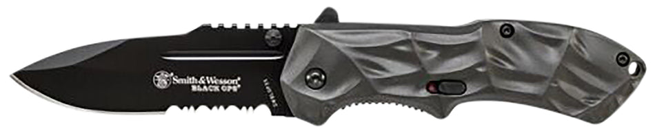 Smith & Wesson Black Ops SWBLOP3CP 3.40" M.A.G.I.C. Assisted Tanto Stainless Blade Aluminum Handle
