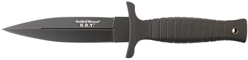 Smith & Wesson H.R.T. SWHRT9BCP 4.75" Fixed Blade Spear Point Plain High Carbon SS Blade Thermoplastic Rubber Handle