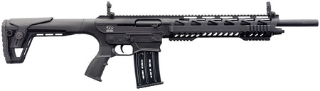 Charles Daly 930192 AR 12A Full Size Frame 12 Gauge Semi-Auto 3" 5+1 18.50" Black Steel Barrel, Black Aluminum Receiver, Black Synthetic Stock w/Adj Comb, Black Polymer Grip