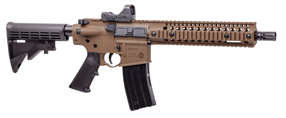 Crosman Full Auto R1 Air Rifle CO2 .177 Cal 25-Round Flat Dark Earth Receiver