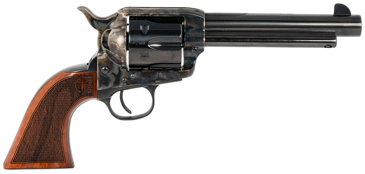 Taylors & Company 550815 Smoke Wagon .44-40 Win Revolver, 5.50" Blued Barrel, 6-Round Cylinder, Case Hardened Frame, Walnut Grip