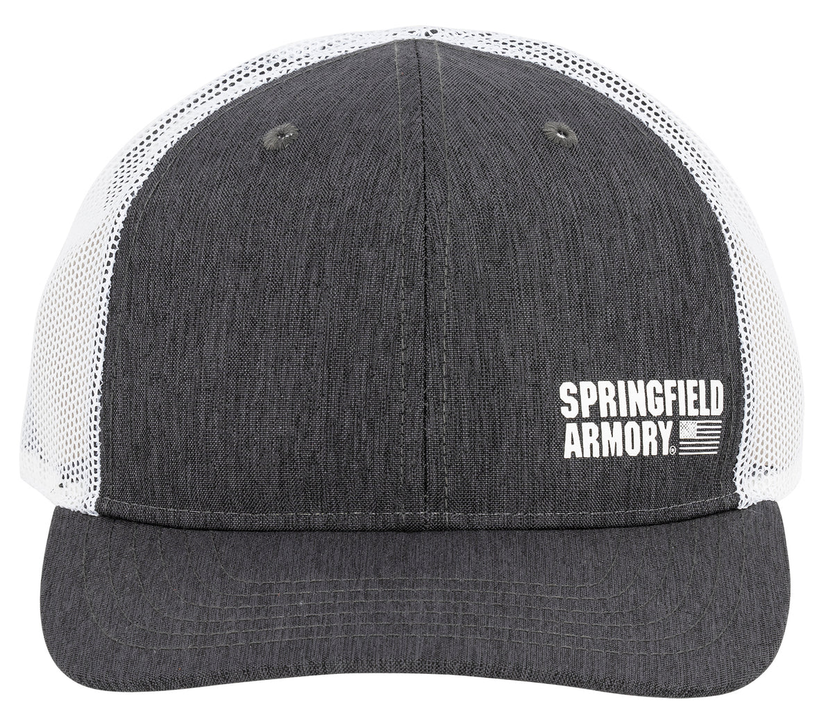 Springfield Armory GEP2382 American Flag Trucker Cap Black/Gray Snapback One Size
