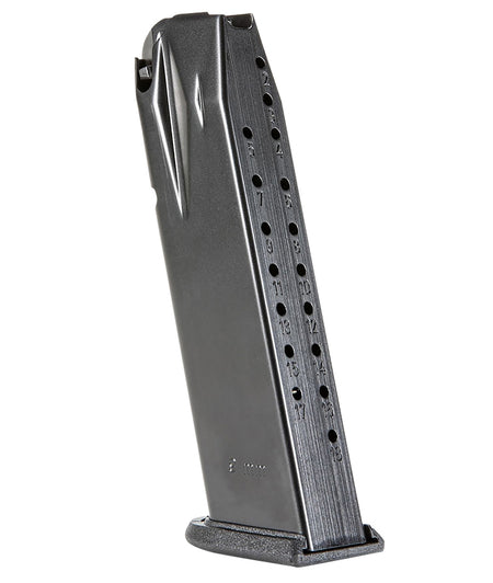 Walther Arms 2856891 PDP 9mm Luger 18rd Pistol Magazine Black Steel