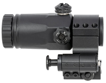 Meprolight MX3-F 8014000400 3x Push Button Flip-to-Side Magnifier Black Picatinny Rail