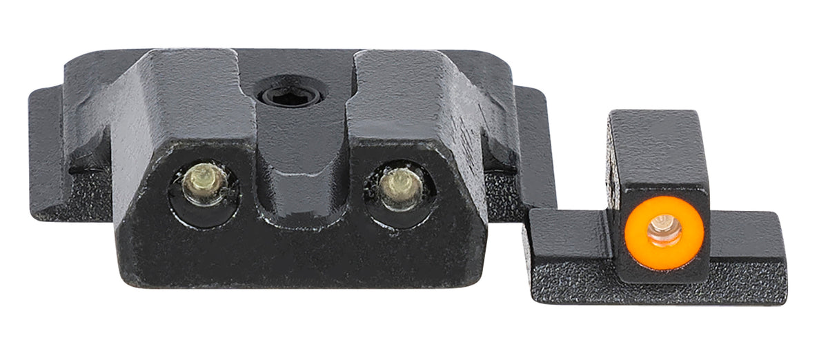 Meprolight 417703131 Hyper-Bright Night Sight Set Orange Outline Front/Black Outline Rear for Smith & Wesson M&P Shield