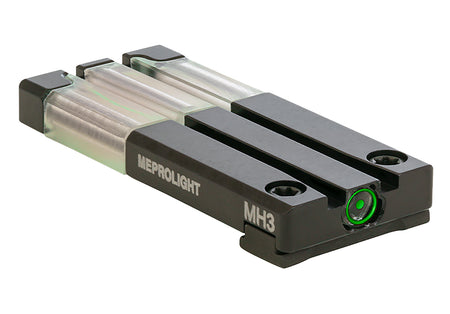 Meprolight 631053108 FT Bullseye Rear Sight Green Tritium/Fiber Optic for Glock MOS Pistols
