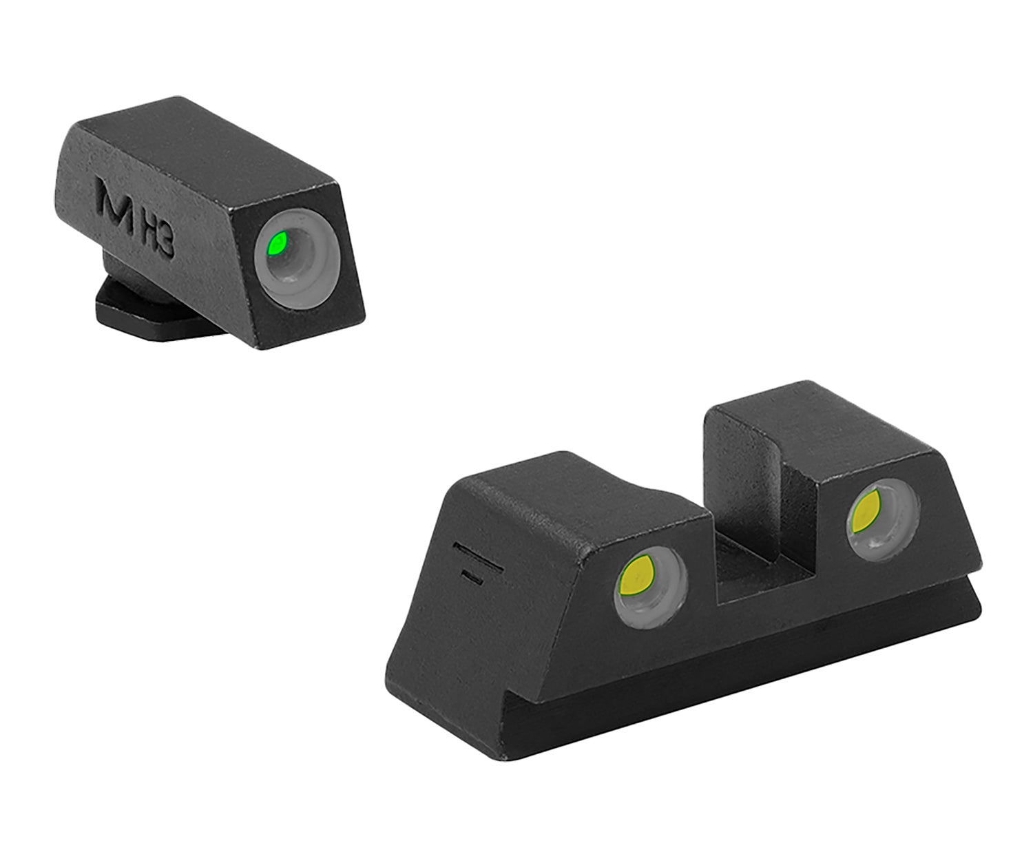 Meprolight 102203201 Tru-Dot Tritium Fixed Sight Set for Glock Slimline 42 43 43X 48 48X