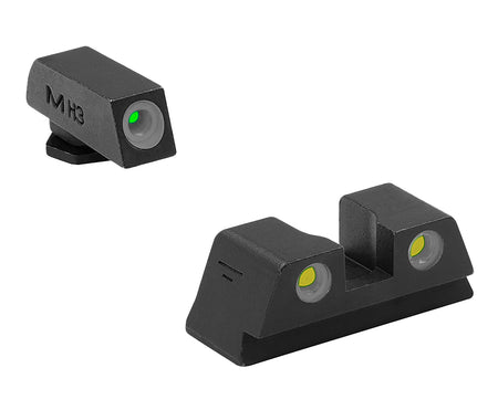 Meprolight 102203201 Tru-Dot Tritium Fixed Sight Set for Glock Slimline 42 43 43X 48 48X