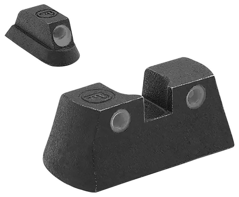 Meprolight 177753101 Tru-Dot Tritium Fixed Sights Green/Green White Outline for CZ P-01 Pistol