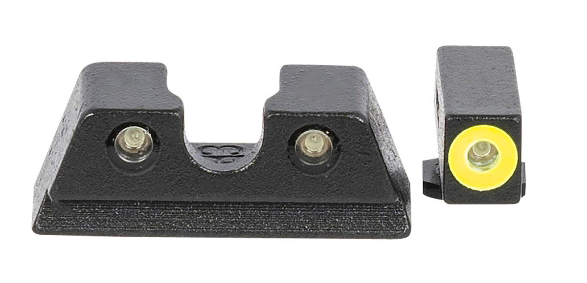 Meprolight 402203121 Hyper-Bright Tritium Night Sights Green/Yellow Outline - Glock Slimline 42/43