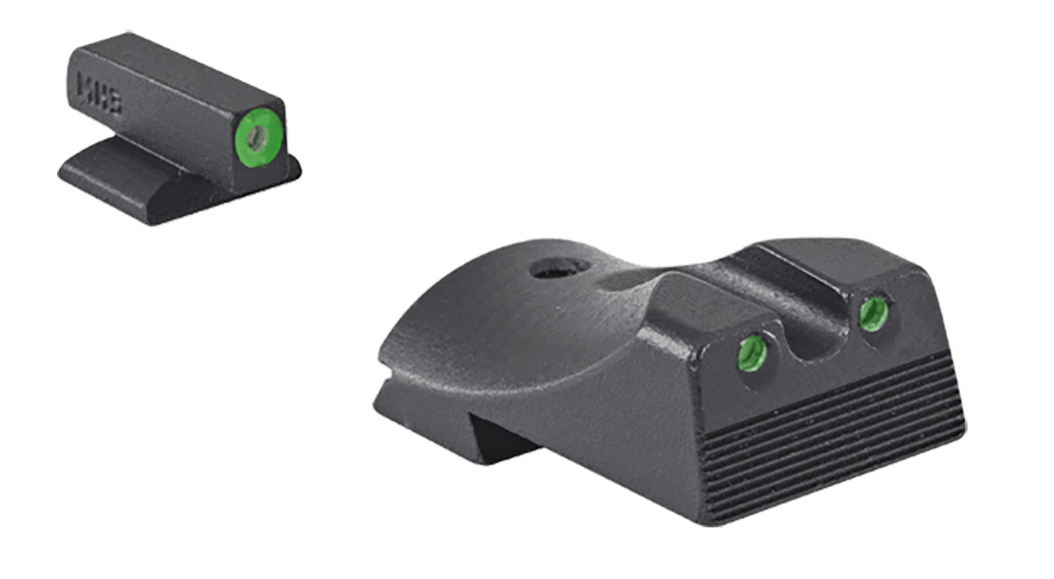 Meprolight 412183111 Hyper-Bright Tritium Night Sights Green/Green Outline - Kimber 1911 Slant