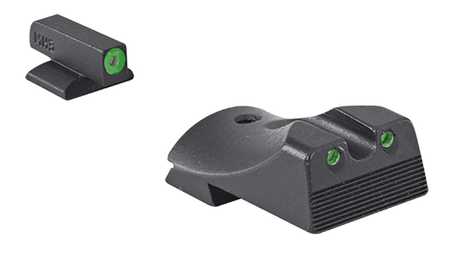 Meprolight 412183111 Hyper-Bright Tritium Night Sights Green/Green Outline - Kimber 1911 Slant