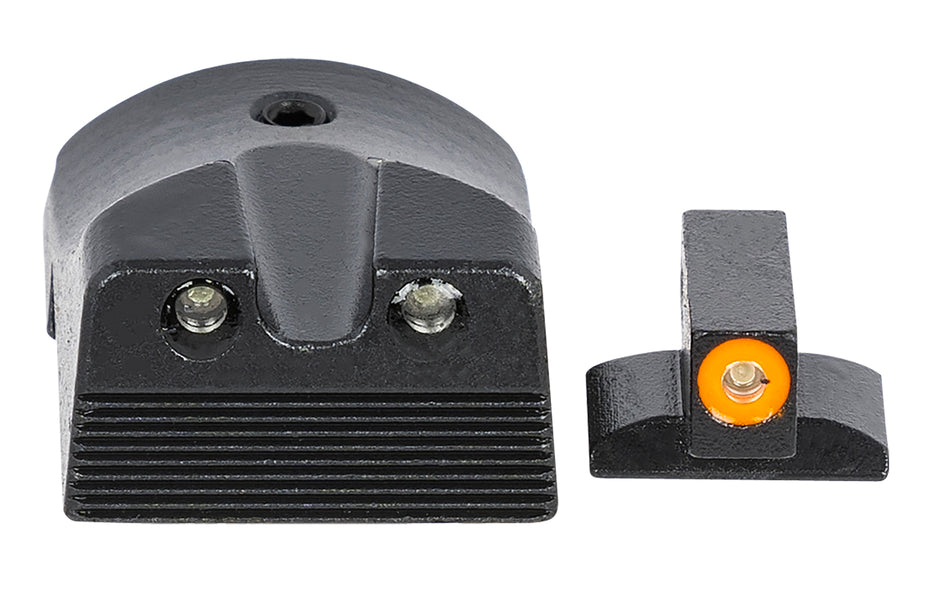 Meprolight 412183131 Hyper-Bright Tritium Night Sights Green/Orange Outline - Kimber 1911 Slant