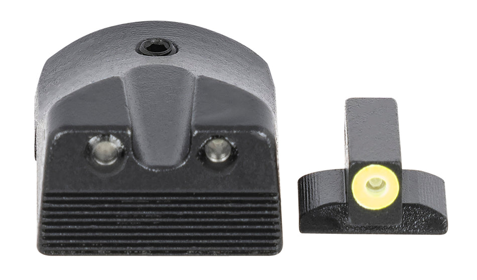 Meprolight 412183121 Hyper-Bright Tritium Night Sights Green/Yellow Outline - Kimber 1911 Slant