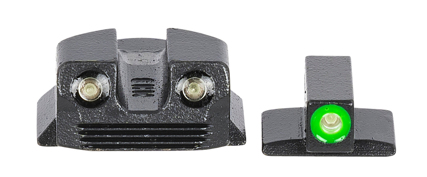 Meprolight 412293111 Hyper-Bright Tritium Night Sights Green/Green Black Frame - Kimber 1911 Micro