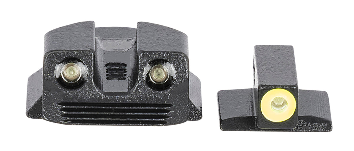 Meprolight 412293121 Hyper-Bright Green/Tritium Fixed Sight Set Post Mount Kimber 1911 Micro