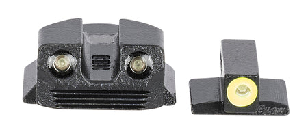 Meprolight 412293121 Hyper-Bright Green/Tritium Fixed Sight Set Post Mount Kimber 1911 Micro