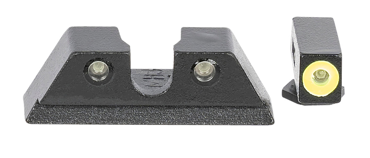 Meprolight 465003121 Hyper-Bright Green/Tritium Fixed Sight Set for Taurus G3C Black Frame