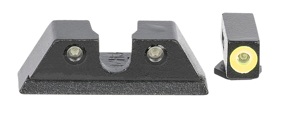 Meprolight 465003121 Hyper-Bright Green/Tritium Fixed Sight Set for Taurus G3C Black Frame
