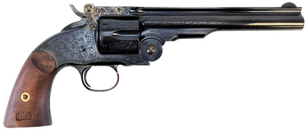 Taylors & Company Top Break Schofield .45 Colt Revolver, 6rd, 7" Blued Steel, Walnut Grip