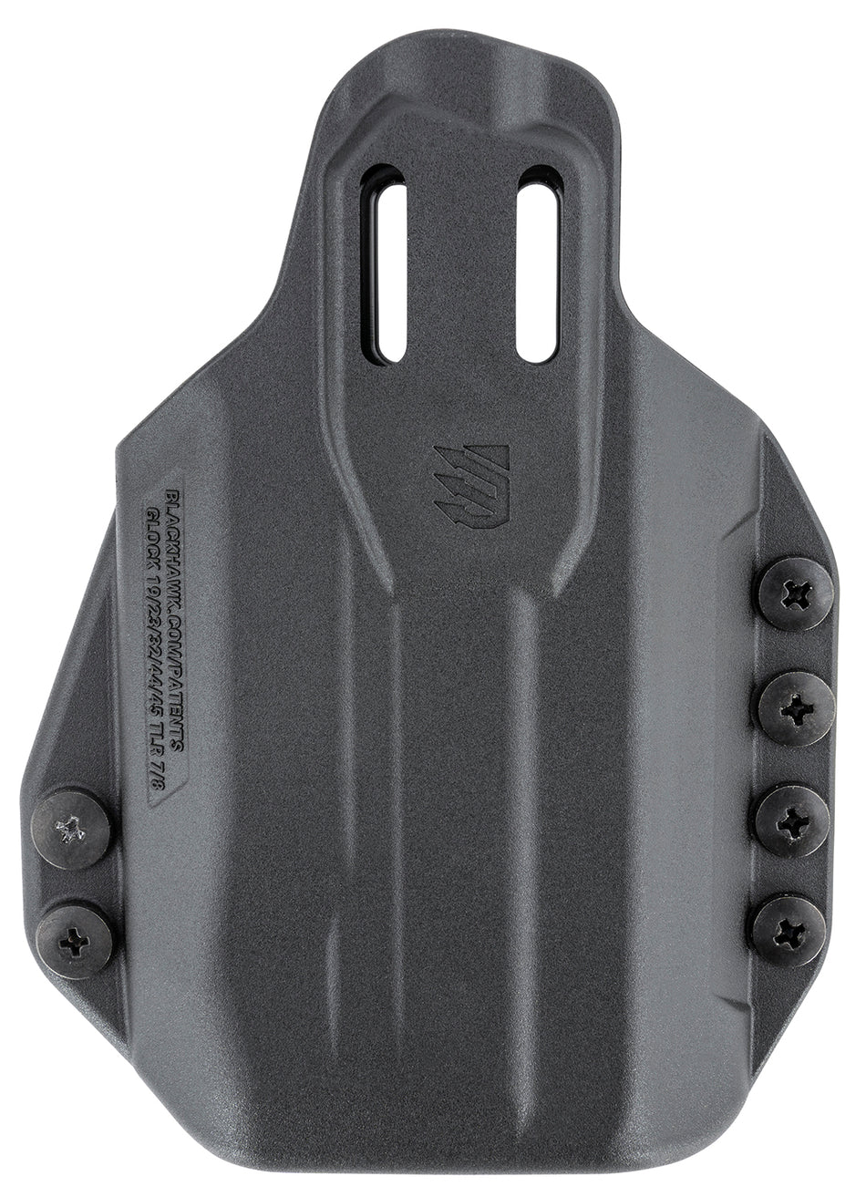 Blackhawk 416302BK Stache IWB Size 02 Black Polymer Holster Compatible w/Glock 19/23/32/45 Ambi