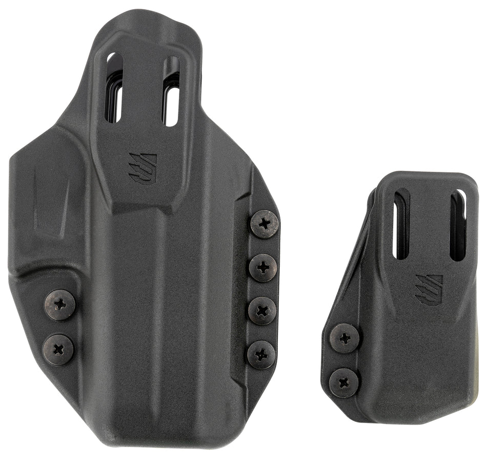 Blackhawk 416102BK Stache IWB Premium Kit Size 02 Black Polymer Holster for Glock 19/23/32/44/45 w/Mag Carrier Ambidextrous