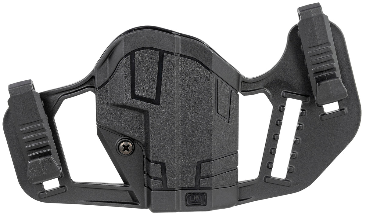 Uncle Mike's Apparition Ambidextrous IWB/OWB Black Polymer Holster Fits Glock 43/43X and Springfield Hellcat