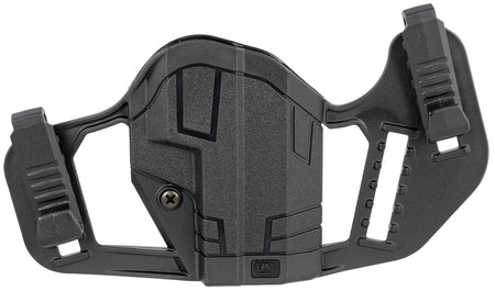 Uncle Mike's Apparition Ambidextrous IWB/OWB Black Polymer Holster Fits Glock 43/43X and Springfield Hellcat