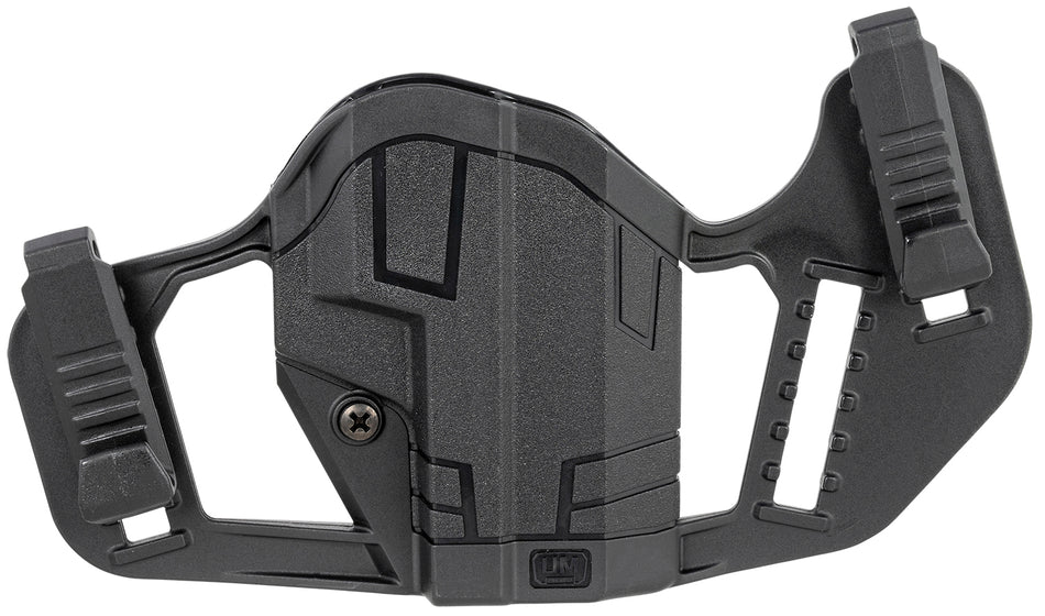 Uncle Mike's Apparition Ambidextrous IWB/OWB Black Polymer Holster Fits Glock 43/43X and Springfield Hellcat