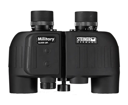 Steiner M830r 2680 8x30mm Laser Rangefinder Binoculars, Mil Radian Reticle, Floating Prism, Black Makrolon with Rubber Armor