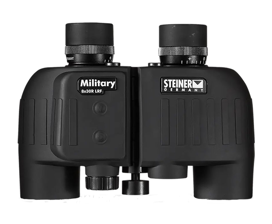 Steiner M830r 2680 8x30mm Laser Rangefinder Binoculars, Mil Radian Reticle, Floating Prism, Black Makrolon with Rubber Armor