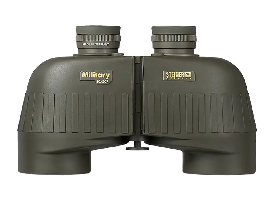 Steiner M1050 2663 10x50mm Binoculars with Laser Protection Filter, SUMR Reticle, Floating Prism, OD Green Makrolon