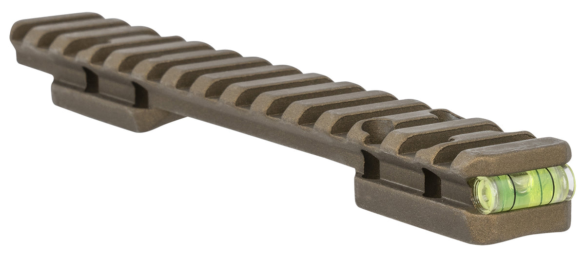 Talley P0MHC735ACI X-Bolt Short Action 20 MOA Picatinny Rail with Anti-Cant Indicator Burnt Bronze