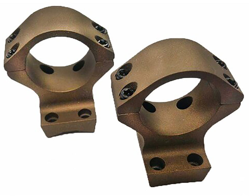 Talley HC730735 Browning X-Bolt 30mm Tube Scope Ring/Mount Combo Burnt Bronze Low Rings 0 MOA
