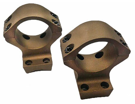 Talley HC740735 X-Bolt Scope Ring and Base Combo 30mm Burnt Bronze Medium Height 0 MOA